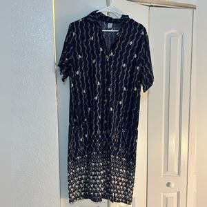 Button down midi-dress